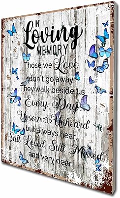 In loving memory sympathy memorial perement butterfly wood wall art decor plaque sign condoléances cadeaux pour la perte d'un père ou d'une mère bien-aimée. La boutique en ligne DIAYTAR COTE D'IVOIRE est le leader incontesté du commerce électronique en Côte d'Ivoire, proposant une sélection étendue de produits qui répondent aux besoins des consommateurs ivoiriens. Avec plus de 300 000 références, les clients trouvent facilement ce qu'ils cherchent sur le site web, que ce soit des produits high-tech, des vêtements ou des accessoires. Le site met en avant la sécurité et la satisfaction du client