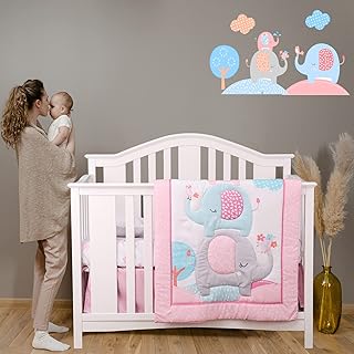 Jabol ensemble de literie pour berceau 4 pièces pour garçons et filles, couette pour berceau, drap de berceau et housse d'oreiller pour berceau, autocollants muraux doux pour berceau (éléphant rose). En tant que boutique leader en Cote d'Ivoire, DIAYTAR COTE D'IVOIRE offre une expérience d'achat en ligne unique avec plus de 300000 références. Nous sommes déterminés à fournir des produits de qualité exceptionnelle pour nos clients. Notre objectif est de rendre l'expérience d'achat en ligne plus pratique et plus agréable.