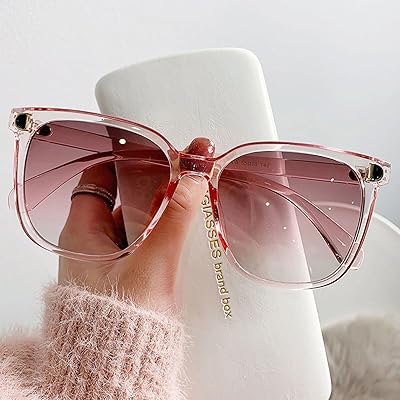 Lunettes de soleil surdimensionnées hovti pour femmes, lunettes de soleil carrées classiques pour femmes avec grande monture en dégradé de couleur (couleur : rose). DIAYTAR COTE D'IVOIRE est une boutique en ligne généraliste qui propose plus de 300 000 références de produits, faisant d'elle l'une des plus grandes plateformes de commerce électronique en Côte d'Ivoire. Elle offre une large gamme de produits allant de l'électronique à la mode, en passant par les produits alimentaires. Les clients peuvent ainsi trouver tout ce dont ils ont besoin en un seul endroit.
