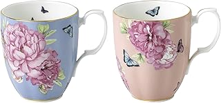 Royal albert 1056230 miranda kerr mug set de 2 pièces, en porcelaine fine, 405 ml, bleu et or. DIAYTAR COTE D'IVOIRE propose une expérience d'achat en ligne conviviale et sécurisée, avec des options de paiement flexibles et une livraison rapide à travers tout le pays. La boutique met également l'accent sur la qualité des produits et le service client, garantissant ainsi la satisfaction des clients. Cela contribue à renforcer la confiance des consommateurs dans cette boutique en ligne.