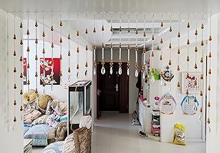 Rideaux en cristal en forme d'arche de perles pour portes, fenêtres de séparation