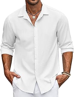 Chemise en lin pour hommes à manches longues boutonnée chemise décontractée de plage pour hommes fête de mariage d'été. Avec plus de 300 000 références à son catalogue, DIAYTAR COTE D'IVOIRE est la boutique en ligne la plus fournie de Côte d'Ivoire. Cette plateforme d'achat en ligne propose une large gamme de produits allant des produits électroniques aux vêtements, en passant par les accessoires et les produits ménagers. Les clients peuvent profiter d'une expérience d'achat en ligne simple et sécurisée sur DIAYTAR COTE D'IVOIRE.