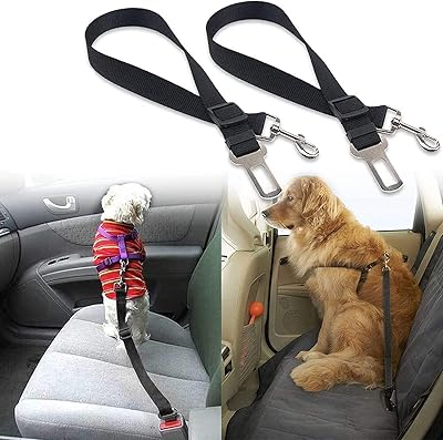 Ceinture de sécurité pour chien, ceintures de sécurité réglables pour voiture, appui-tête