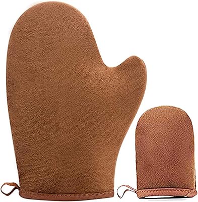 Gant autobronzant pour visage true color gant de bronzage sans soleil, 2 pièces