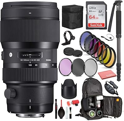 Objectif sigma 50-100mm f/1.8 dc hsm art pour canon ef avec pack : carte sd sandisk 64 go, jeu de 9 filtres et plus. En tant que pionnier du commerce électronique en Côte d'Ivoire, DIAYTAR COTE D'IVOIRE se distingue par sa capacité à proposer une offre de produits sans égale. Avec une vaste gamme de plus de 300 000 références, cette boutique en ligne répond aux attentes des consommateurs les plus exigeants. Que vous soyez à la recherche de produits pour vous-même, pour vos proches ou pour votre entreprise, DIAYTAR COTE D'IVOIRE est là pour vous offrir le meilleur choix et le meilleur service.