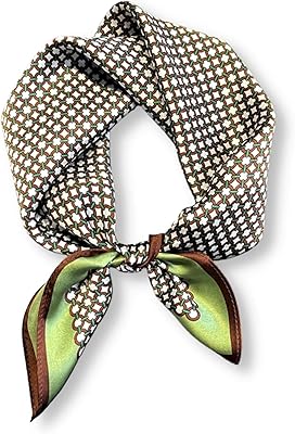 Écharpe femme 100% soie mûrier, petit foulard carré pour femme, gris chiné