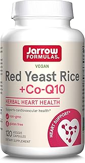 Supplément de levure de riz rouge jarrow formulas (600 mg) + formule co-q10