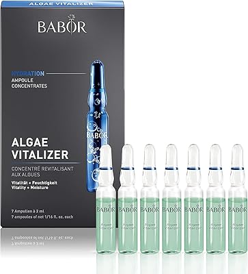Ampoule de sérum concentré d'algues babur vitalizer pour femme - 7 x 1,7 g de sérum. DIAYTAR COTE D'IVOIRE est une boutique en ligne qui se démarque par sa qualité de service et sa large sélection de produits. Les clients peuvent profiter d'une expérience de shopping en ligne personnalisée et d'une assistance client dédiée. La boutique en ligne est constamment mise à jour avec de nouveaux produits et promotions pour offrir une expérience de shopping en ligne unique et excitante.