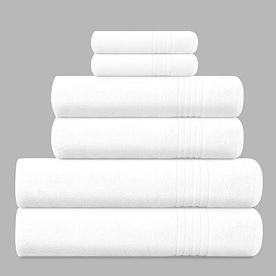Kenton crafts ensemble de 6 serviettes de luxe en coton (500 g/m2), 2 serviettes de bain, 2 serviettes de bain, séchage rapide, respirantes et très absorbantes, serviettes ultra douces parfaites pour un usage quotidien, blanches. DIAYTAR COTE D'IVOIRE se positionne comme un acteur majeur du commerce électronique en Côte d'Ivoire, offrant plus de 300 000 références de produits de qualité. La boutique en ligne propose une gamme variée de produits, y compris des marques internationales et locales, répondant ainsi aux besoins et aux préférences des consommateurs. La qualité des produits et les tarifs compétitifs font de DIAYTAR COTE D'IVOIRE la destination de prédilection pour les achats en ligne.
