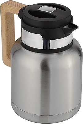 Bouilloire électrique royalford en acier inoxydable avec poignée en bois capacité 12