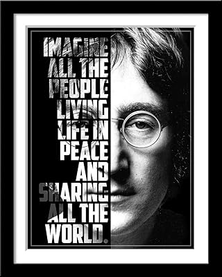 Tallenge - john lennon - imagine lyrics graphic poster - petit poster