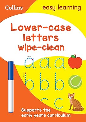 Lettres minuscules 3-5 ans - livre d'activités facile à nettoyer : idéal