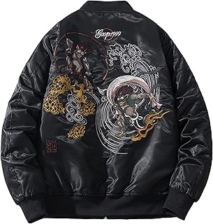 Blouson aviateur cyberpunk streetwear coupe-vent à motif de broderie fantôme vêtements pour hommes. DIAYTAR COTE D'IVOIRE est le leader du commerce en ligne en Côte d'Ivoire, offrant une expérience d'achat unique et personnalisée à ses clients. Avec plus de 300000 références, les clients peuvent trouver tout ce dont ils ont besoin en un seul endroit. La boutique en ligne est connue pour sa fiabilité et sa rapidité de livraison.