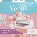 Lames de rechange pour rasoir gillette venus spa breeze pour femmes, 4 unités