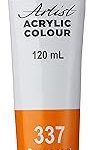 Peinture acrylique d'artiste complète série 2, 120 ml, 337 jaune foncé permanent