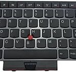 Clavier américain pour ordinateurs portables lenovo ibm thinkpad série t430u, noir, non rétroéclairé/sans