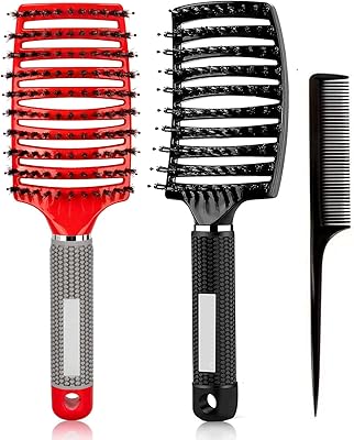Brosse démêlante magique swizzlete, paquet de 2, brosse démêlante antistatique pour cheveux épais