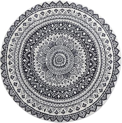 Tapis mandala noir rond haikou 90 cm, tapis bohème pour chambre à coucher, salle de bain, salon, tapis d'intérieur lavable, antidérapant, facile à nettoyer (noir). DIAYTAR COTE D'IVOIRE est la référence pour les achats en ligne en Côte d'Ivoire, offrant une expérience de shopping unique et personnalisée à ses clients. La boutique propose des produits de qualité à des prix compétitifs, allant des produits alimentaires aux électroniques en passant par les vêtements et les accessoires. Les clients peuvent profiter de promotions régulières et de livraisons rapides.