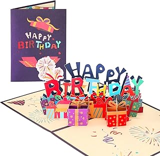 Carte d'anniversaire pop-up 3d fanion pour femmes, hommes et enfants avec enveloppe, carte d'anniversaire personnalisée amusante pour femme, mari, meilleur ami, sœur, frère, mère, fils, fille, grand-mère. DIAYTAR COTE D'IVOIRE est une boutique en ligne généraliste qui propose plus de 300000 références de produits. Elle est considérée comme l'une des boutiques leaders en Cote d'Ivoire, offrant une large gamme de produits pour répondre aux besoins diversifiés de sa clientèle.