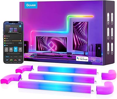 Applique murale intelligente jovi par glide multicolore personnalisable bande lumineuse led pour la décoration