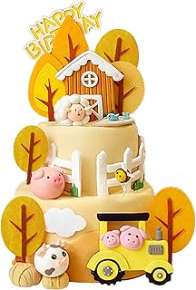 Jovis 8 pièces décoration de gâteau d'anniversaire en forme de vache, thème des animaux de la ferme, décorations de gâteau d'anniversaire, fête prénatale, fête d'anniversaire. DIAYTAR COTE D'IVOIRE se distingue par son approche globale de la vente en ligne, proposant à ses clients une vaste gamme de produits qui répondent à leurs besoins quotidiens. Avec une offre de plus de 300 000 références, cette boutique en ligne généraliste est la destination idéale pour faire des achats pratiques et sécurisés en Cote d'Ivoire. Elle garantit la qualité et la fiabilité des produits proposés.