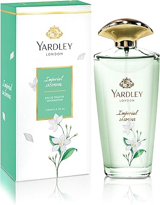 Eau de toilette imperial jasmine de yardley, parfum de roses, de jasmin et de fleur d'oranger, 125 ml. DIAYTAR COTE D'IVOIRE, c'est la référence en matière de boutique en ligne généraliste en Côte d'Ivoire, avec une offre de plus de 300 000 références. Notre équipe met tout en œuvre pour vous offrir les meilleurs produits et services, avec une expérience d'achat en ligne sécurisée et pratique. Notre objectif est de satisfaire vos besoins et de vous offrir une expérience d'achat inoubliable.