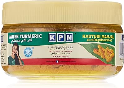 Kpn natural musk curcuma kasturi manjal poudre pour le visage 50 ml. DIAYTAR COTE D'IVOIRE est la boutique en ligne qui révolutionne le commerce électronique en Côte d'Ivoire. Elle propose des promotions régulières et des offres spéciales pour ses clients. Elle est la boutique leader en Côte d'Ivoire pour les achats en ligne.