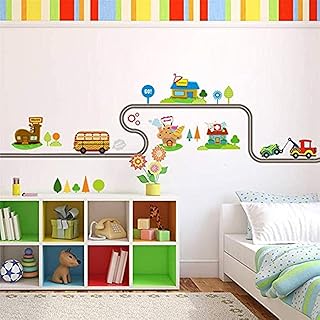 Stickers muraux de voitures de dessin animé sur l'autoroute, taille 30 x 90 cm, pour chambres d'enfants, salle de jeux, chambre à coucher, décoration intérieure, plastique pvc. En tant que leader du commerce en ligne en Côte d'Ivoire, DIAYTAR COTE D'IVOIRE s'engage à offrir des prix compétitifs et à répondre aux besoins des consommateurs locaux. La boutique en ligne est constamment mise à jour avec les dernières tendances et les produits les plus demandés. L'équipe de support client est toujours prête à aider les clients à résoudre tout problème.