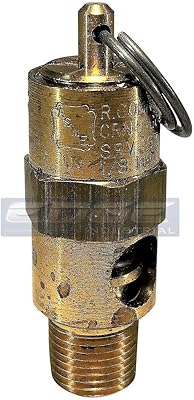 1/8\" soupape de sécurité en laiton asme, fabrication américaine, soupape d'arrêt d'air comprimé