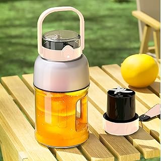Mélangeur de sport portable amoly 2 en 1, bouteille d'eau de 1,5 l