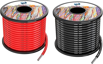 Câbles électriques en silicone 12 awg 3,3 mm2 60 pieds