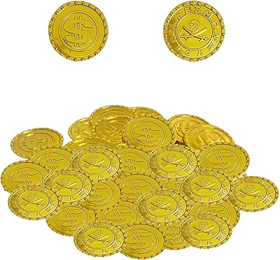 Jouets de pièces de monnaie de chasse au trésor de pirate | 100