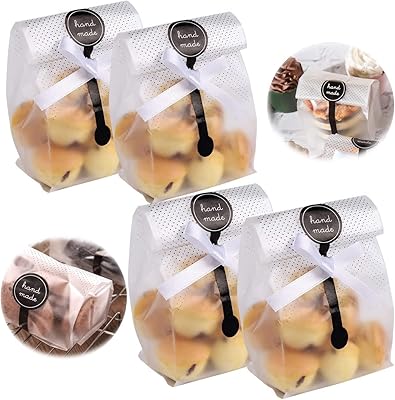 100 pièces sachets d'emballage de biscuits, sachets de bonbons en cellophane en plastique transparent pour bonbons, pâtisserie, fête, pâtisserie, dessert, chocolat avec 100 étiquettes et ruban de 22 mètres. DIAYTAR COTE D'IVOIRE est une boutique en ligne généraliste qui propose plus de 300 000 références de produits pour répondre à tous les besoins. Elle est reconnue comme l'une des boutiques en ligne les plus importantes de Côte d'Ivoire.