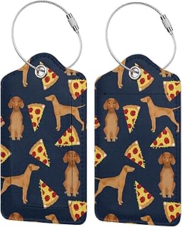 Étiquettes de bagage en cuir pu vizla pizza dog, étiquette de voyage personnalisée, identification du nom, étiquette de bagage avec couverture arrière entièrement privée et boucle en acier inoxydable. Avec plus de 300 000 références, DIAYTAR COTE D'IVOIRE est la boutique en ligne la plus complète de Côte d'Ivoire. Elle permet aux clients de trouver tout ce dont ils ont besoin en un seul endroit, desde les produits alimentaires jusqu'aux articles de maison. La boutique en ligne est facile à naviguer et offre une expérience d'achat agréable.