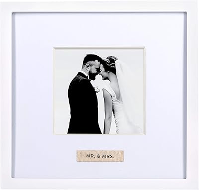 Cadre photo bearhead mr. & mrs. linen, ajout au registre de mariage, souvenir