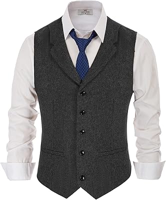 Veste de costume en laine mélangée tweed à chevrons coupe slim pour homme