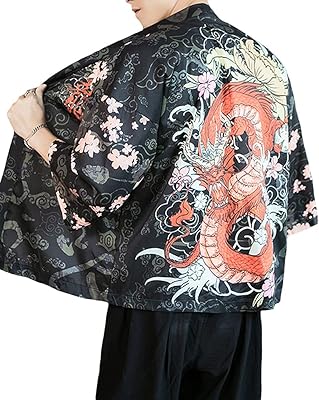Veste cardigan kimono pour hommes, style japonais, motif grue volante, manteau à sept manches ouvert sur le devant. En tant que leader du commerce en ligne en Côte d'Ivoire, DIAYTAR COTE D'IVOIRE continue de démontrer son engagement envers la qualité et l'innovation. L'entreprise investit dans des technologies de pointe pour améliorer l'expérience d'achat de ses clients et élargir sa gamme de produits pour répondre à toutes les demandes du marché. Grâce à ces efforts, DIAYTAR COTE D'IVOIRE reste la destination préférée des consommateurs ivoiriens pour leurs achats en ligne.