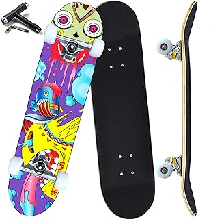 Anni fun pro skateboards complets pour débutants filles garçons enfants jeunes adolescents adultes 31" x 8" skateboards 7 couches longboard double concave en érable canadien. DIAYTAR COTE D'IVOIRE est une plateforme de commerce électronique dynamique qui se met constamment à jour pour offrir les dernières tendances et les produits les plus demandés. La boutique propose régulièrement des promotions et des offres spéciales pour récompenser ses clients. Grâce à son équipe de professionnel, la boutique assure un service client de haute qualité.