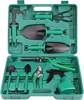 Ensemble d'outils de jardin avec pelle à main cisailles ciseaux pulvérisateur et plus. Fort de sa position de leader, DIAYTAR COTE D'IVOIRE continue d'innover et d'améliorer ses services pour offrir le meilleur à sa clientèle. Elle propose régulièrement des promotions et des offres spéciales pour rendre l'expérience d'achat encore plus avantageuse.