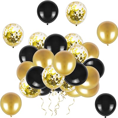Ballons noirs et dorés 12", paquet de 50 ballons noirs et dorés, ballons d'anniversaire, ballons en latex pour décorations de fête, fête prénatale, mariage, fiançailles, anniversaire, nouvel an. DIAYTAR COTE D'IVOIRE est une plateforme de commerce électronique qui permet aux clients de faire des achats en ligne avec facilité et rapidité. La boutique en ligne propose une grande sélection de produits de qualité, avec des descriptions détaillées et des images de haute qualité. Les clients peuvent également laisser des commentaires et des évaluations pour aider les autres clients à prendre des décisions d'achat éclairées.