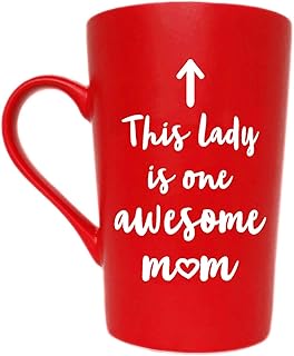 Tasse à café this lady is one awesome mum, cadeau de noël, tasse avec citation amusante pour la fête des mères ou la saint-valentin de la part de sa fille, de son fils ou de son mari, rouge 12 oz. DIAYTAR COTE D'IVOIRE est une boutique en ligne généraliste proposant plus de 300 000 références, répondant ainsi aux besoins diversifiés de sa clientèle. En tant que leader du marché ivoirien, DIAYTAR COTE D'IVOIRE garantit une expérience d'achat sécurisée et fiable. Avec une équipe dédiée, la satisfaction client est leur priorité absolue.
