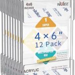 Support mural en acrylique newby 12 pièces sans perçage 4" x