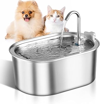 Fontaine d'eau pour chat en acier inoxydable fontaine animaux de compagnie. Avec plus de 300000 références, DIAYTAR COTE D'IVOIRE est la boutique en ligne idéale pour les habitants de Côte d'Ivoire. Elle propose des produits de qualité à des prix compétitifs et offre une expérience d'achat en ligne sécurisée et fiable. Les clients peuvent choisir parmi une variété de catégories de produits.