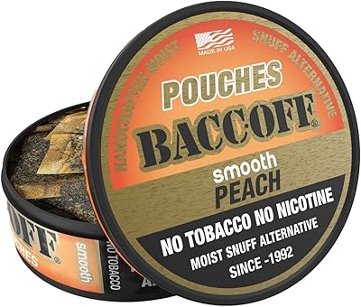 Bakov soft peach bags, une excellente alternative sans tabac ni nicotine (un paquet)