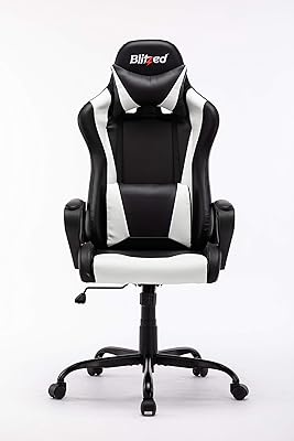 Chaise de jeu blitzed en cuir polyuréthane à hauteur réglable avec support lombaire