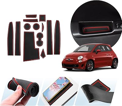 Luwu compatible avec fiat 500 2016-2020 / abarth 595 2017-2021 uk tapis