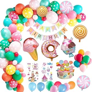 Eways candyland décorations de fête d'anniversaire pour garçons, bannière d'anniversaire, bonbons, beignets, crème glacée, ballon en aluminium, garçons, filles, enfants, femmes, fêtes prénatales. DIAYTAR COTE D'IVOIRE est une boutique en ligne généraliste qui propose plus de 300 000 références de produits. Elle est considérée comme l'une des boutiques en ligne les plus populaires de Côte d'Ivoire, offrant une large gamme de produits pour répondre aux besoins de ses clients. Elle se distingue par sa qualité de service et sa rapidité de livraison.