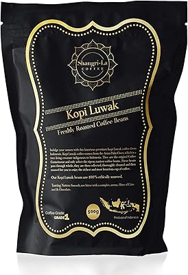 Grains de café moulu shangri-la coffee kopi luwak - source durable (d'indonésie) - 500 g. DIAYTAR COTE D'IVOIRE est votre boutique en ligne généraliste de confiance avec une multitude de choix pour répondre à tous vos besoins. Nous nous engageons à offrir des produits de qualité à des prix compétitifs, avec une livraison rapide et fiable. Notre objectif est de rendre l'expérience d'achat en ligne en Côte d'Ivoire plus facile et agréable.