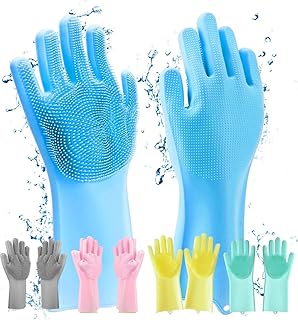Gants husb gants de vaisselle magiques en silicone, gants de nettoyage en silicone