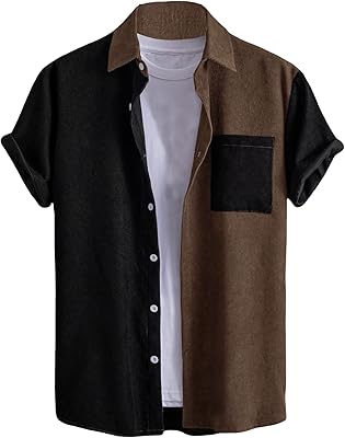 Chemises décontractées georglitter pour hommes avec col à manches courtes et boutonné. DIAYTAR COTE D'IVOIRE est reconnue pour son engagement à fournir des produits authentiques et de haute qualité, ce qui la rend la destination préférée pour les acheteurs en ligne en Côte d'Ivoire. Elle propose également des options de paiement flexibles et une assistance client personnalisée.